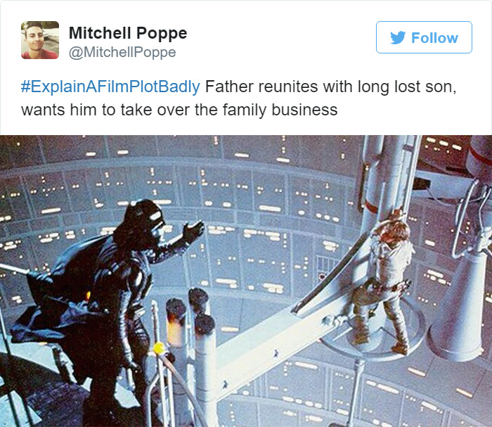 Tweet explaining Star Wars: Episode VI