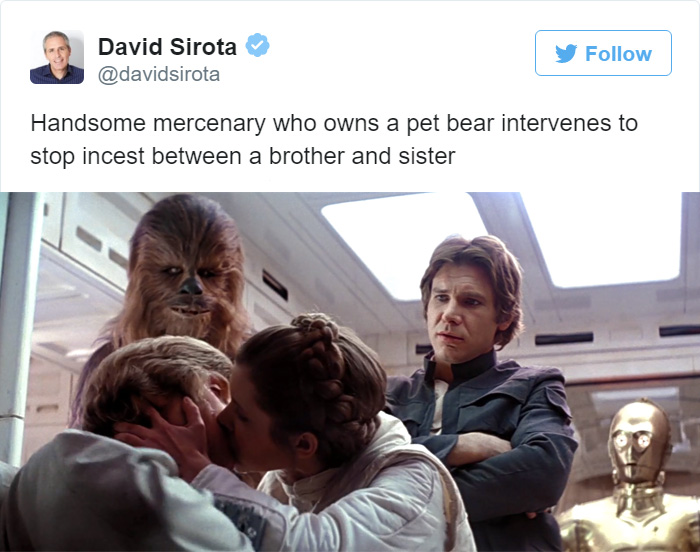 Tweet explaining Star Wars: Episode VI, movie screenshot 