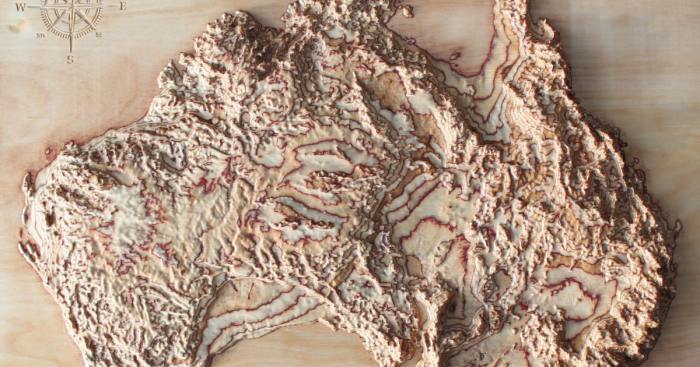 I’m Carving Maps In Wood Using Real Satellite Data