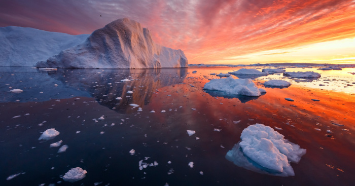 The Icebergs Of Disko Bay That I Captured From A Russian Yacht Near Greenland