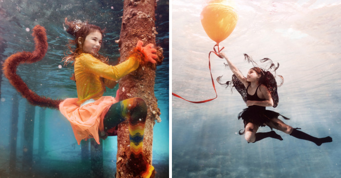 I Travelled To Bonaire Island And Photographed Local Children Underwater