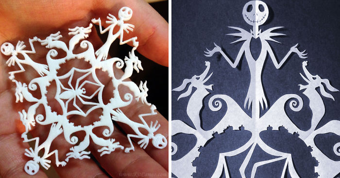 I Create Highly Detailed Pop Culture Themed Paper Cut Snowflakes