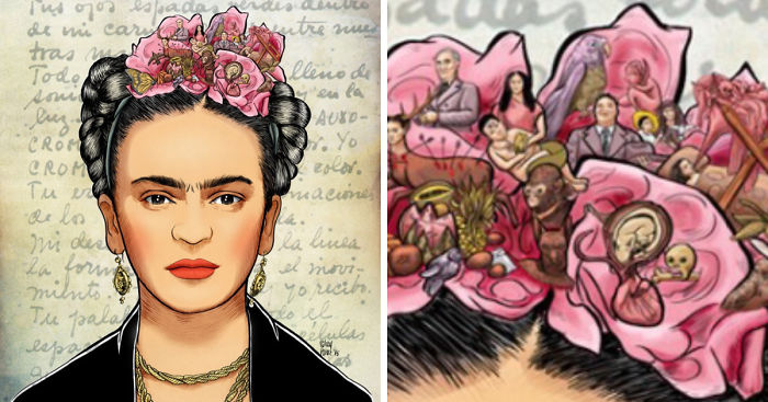 I Tell Famous People’s Life Stories Through My Hand Drawn Portraits