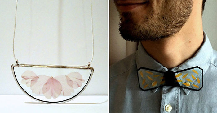 Nature-Inspired Accessories With Real Flowers Inside