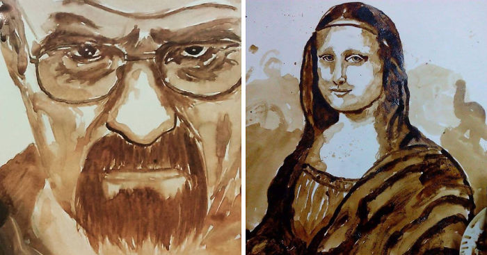 Rather Than Drinking Coffee I Paint With It