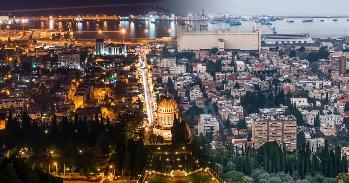 I Merged Day And Night Photos Of Israel Into One