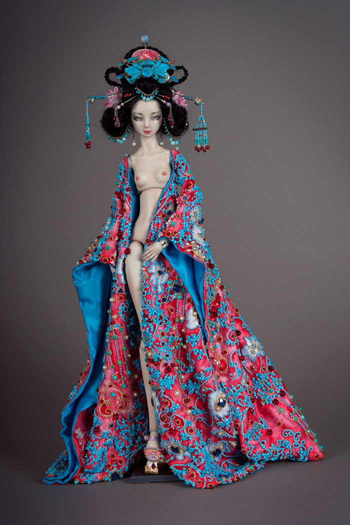 Handmade-adult-porcelain-enchanted-doll-marina-bychkova