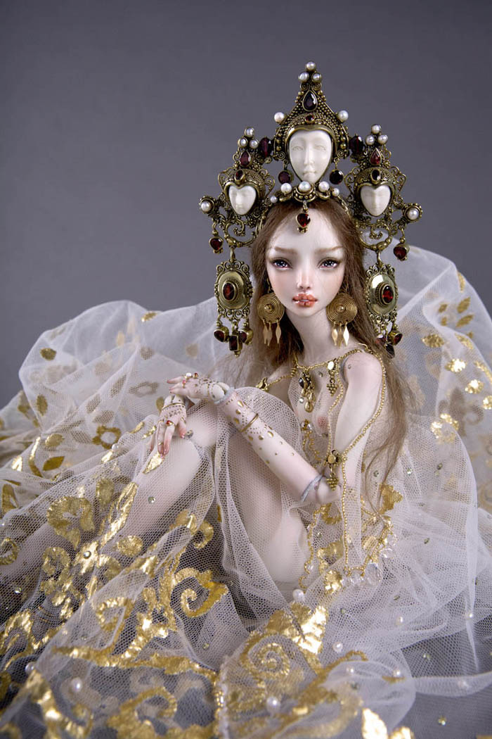 Handmade-adult-porcelain-enchanted-doll-marina-bychkova