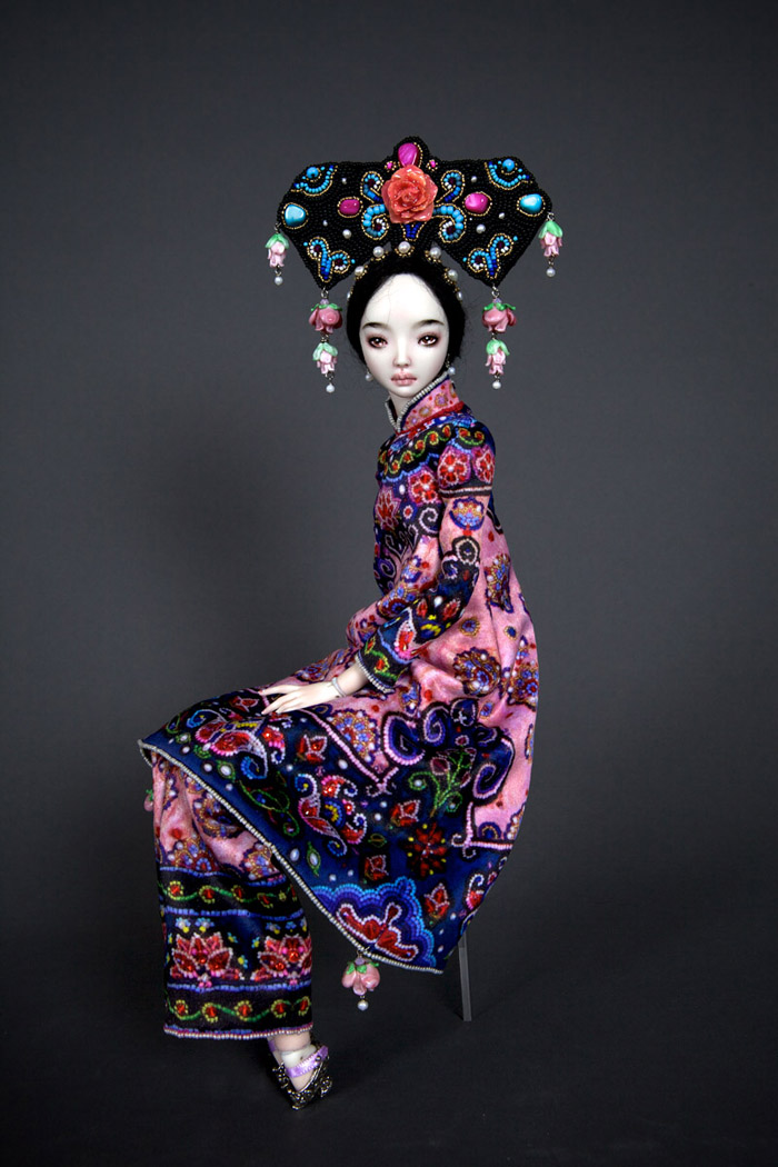 Handmade-adult-porcelain-enchanted-doll-marina-bychkova