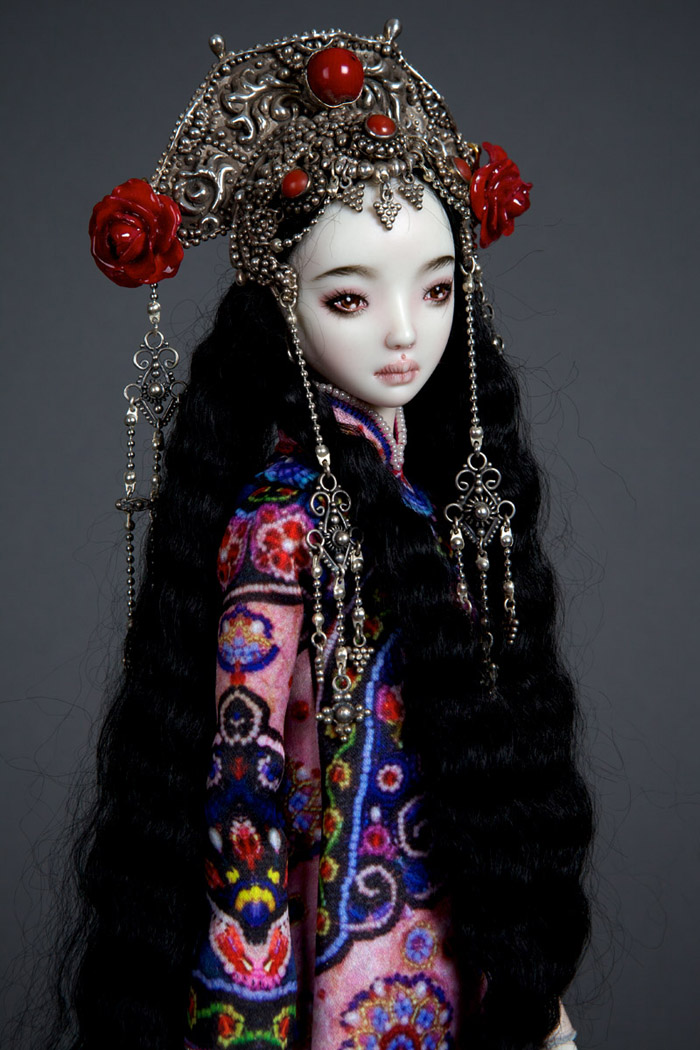 Handmade-adult-porcelain-enchanted-doll-marina-bychkova
