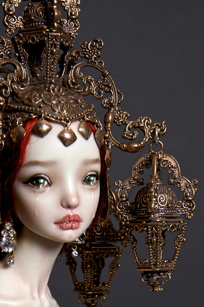 Handmade-adult-porcelain-enchanted-doll-marina-bychkova