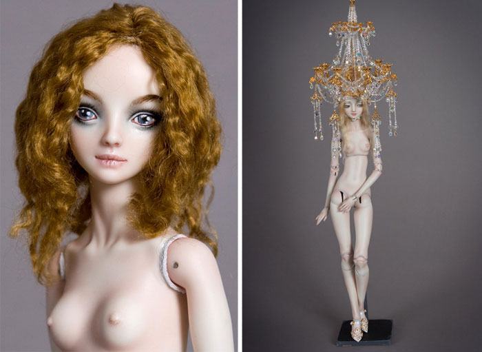 Handmade-adult-porcelain-enchanted-doll-marina-bychkova