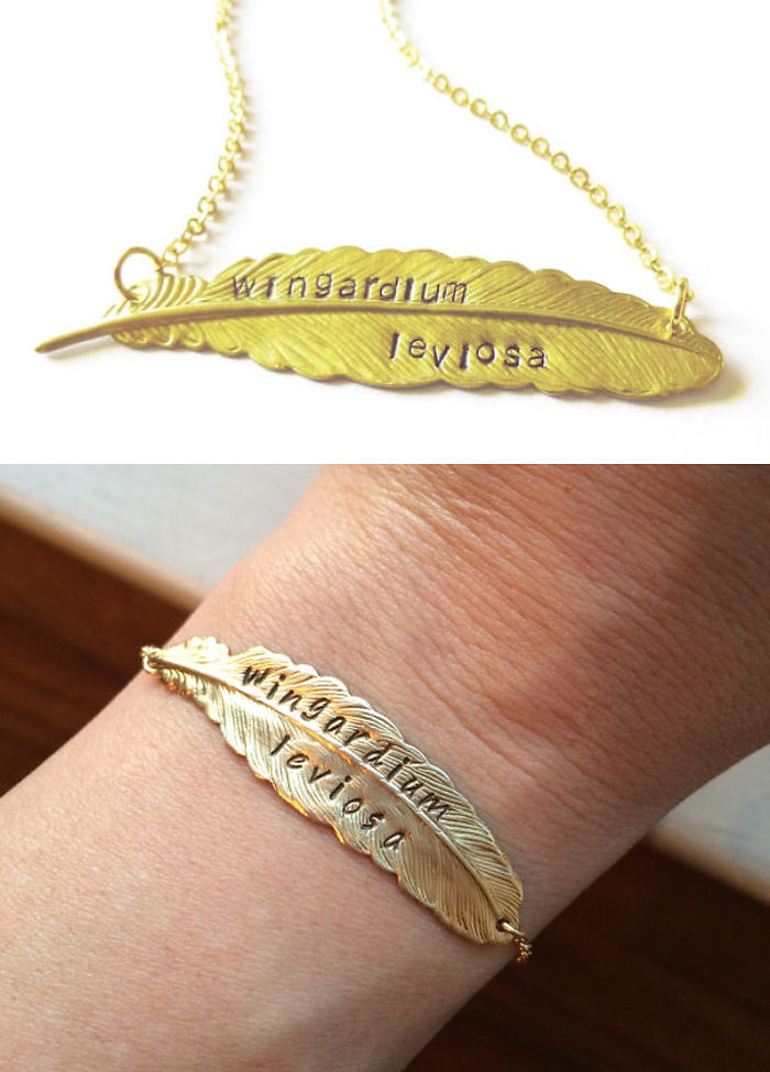 Wingardium Leviosa Necklace And Bracelet