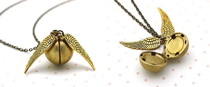 Golden Snitch Locket Necklace