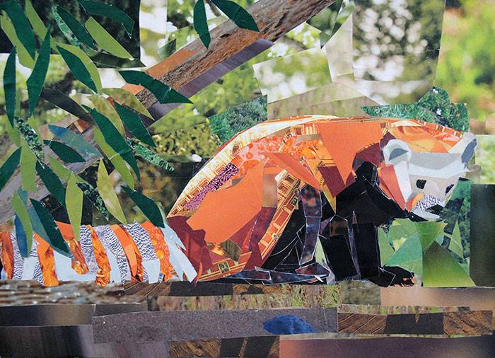 I Am Painting With Paper By Making Art Entirely From Magazine Strips I Am Painting With Paper By Making Art Entirely From Magazine Strips