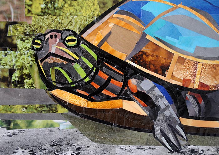 I Am Painting With Paper By Making Art Entirely From Magazine Strips I Am Painting With Paper By Making Art Entirely From Magazine Strips