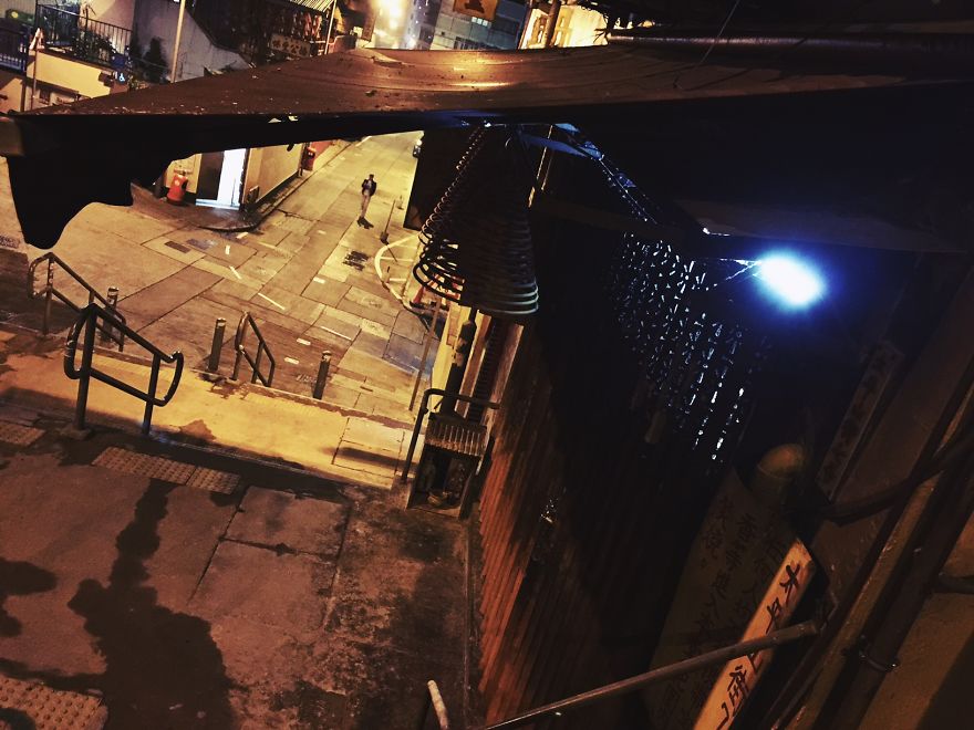 Midnight Back Alleys Of Hong Kong