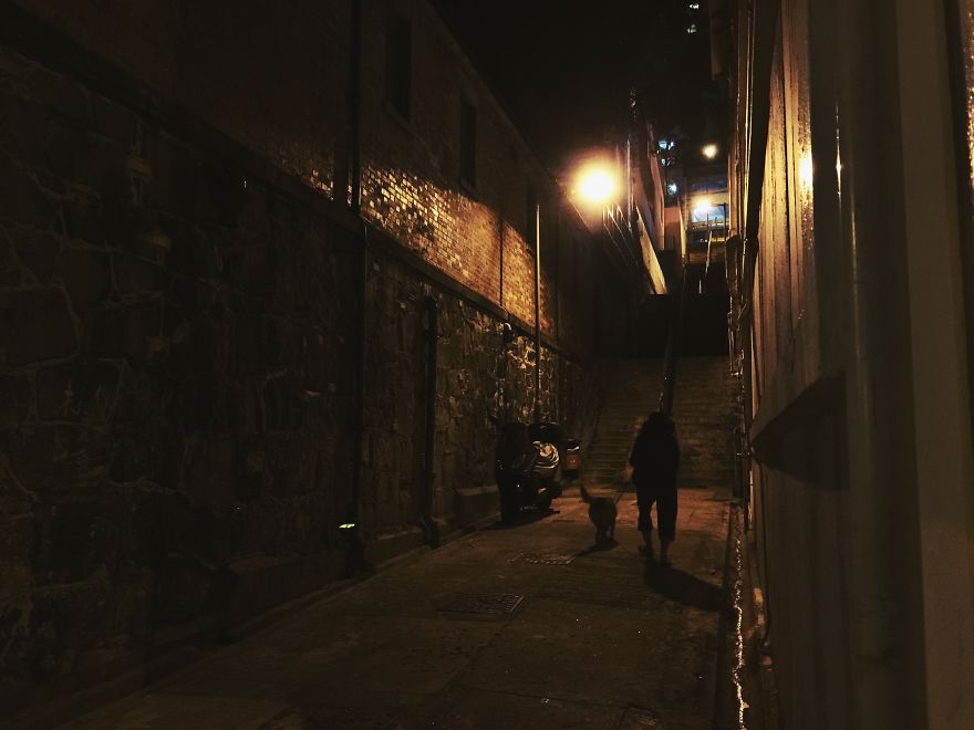 Midnight Back Alleys Of Hong Kong