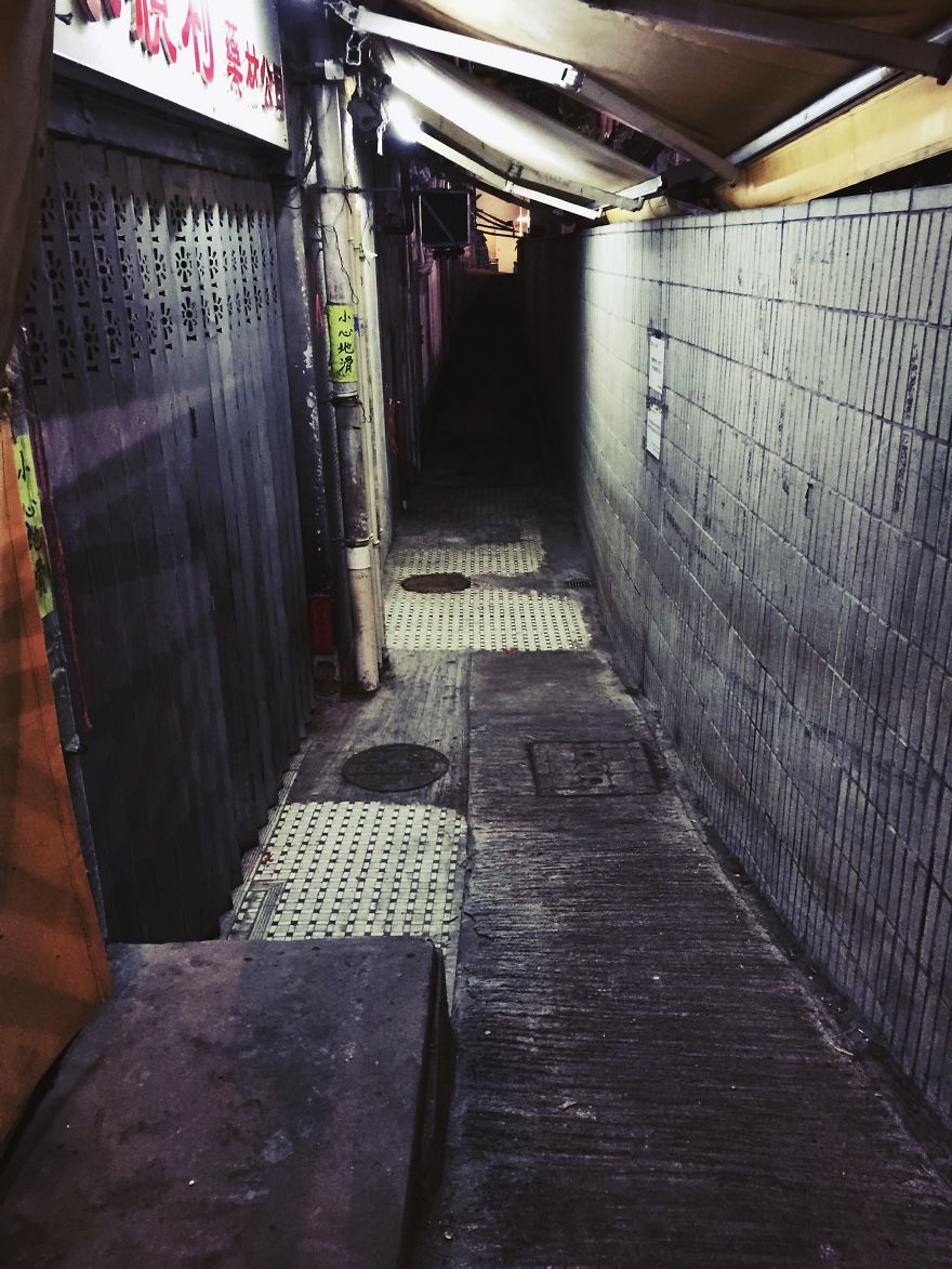 Midnight Back Alleys Of Hong Kong