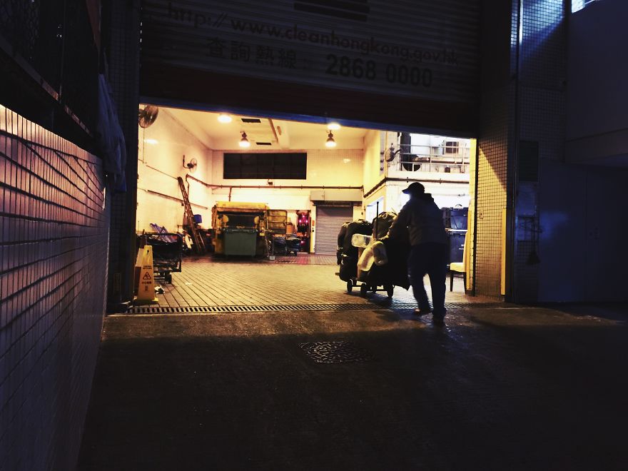 Midnight Back Alleys Of Hong Kong