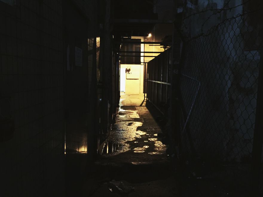 Midnight Back Alleys Of Hong Kong