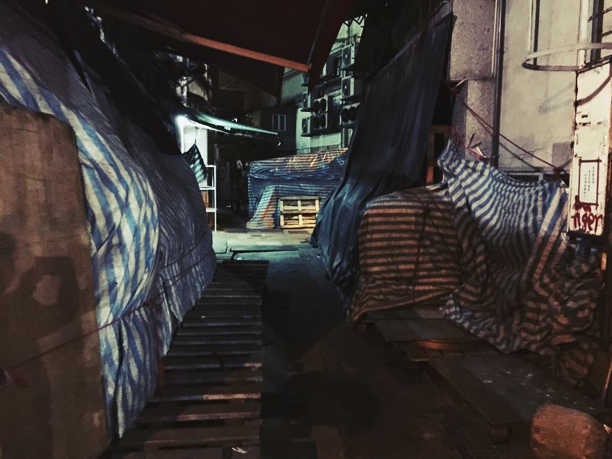 Midnight Back Alleys Of Hong Kong