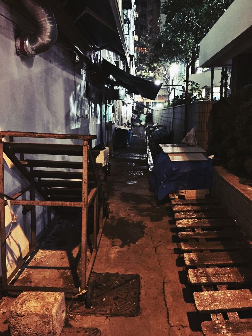 Midnight Back Alleys Of Hong Kong