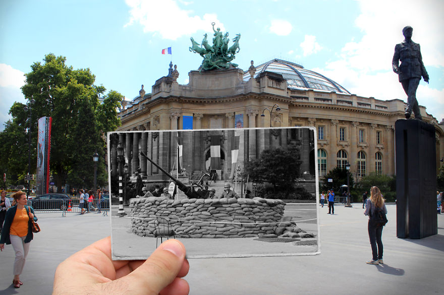 I Combined Old And New Photos Of Paris To Bring History To Life