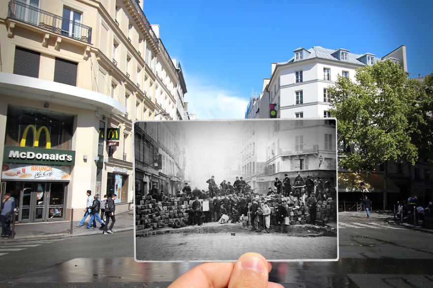 I Combined Old And New Photos Of Paris To Bring History To Life