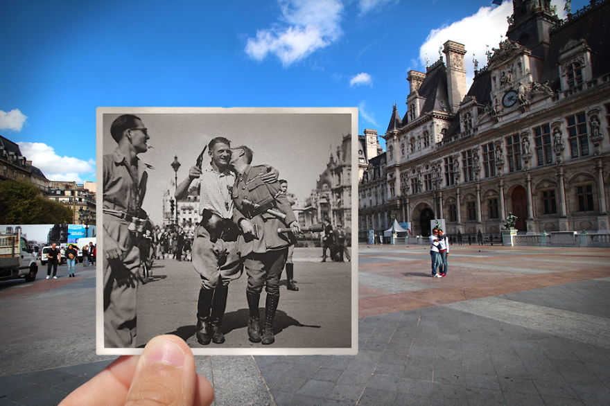 I Combined Old And New Photos Of Paris To Bring History To Life
