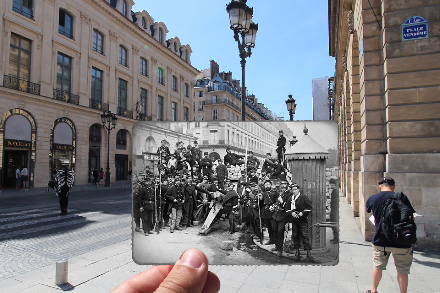 I Combined Old And New Photos Of Paris To Bring History To Life