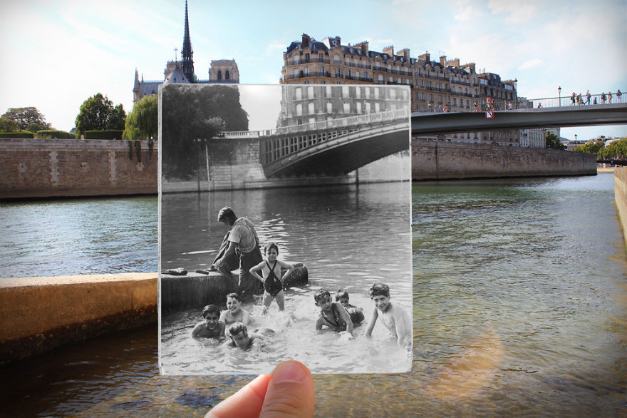 I Combined Old And New Photos Of Paris To Bring History To Life