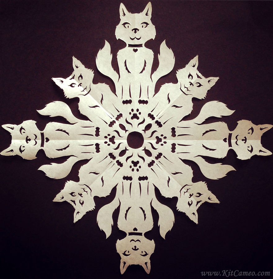 I Create Highly Detailed Pop Culture Themed Paper Cut Snowflakes