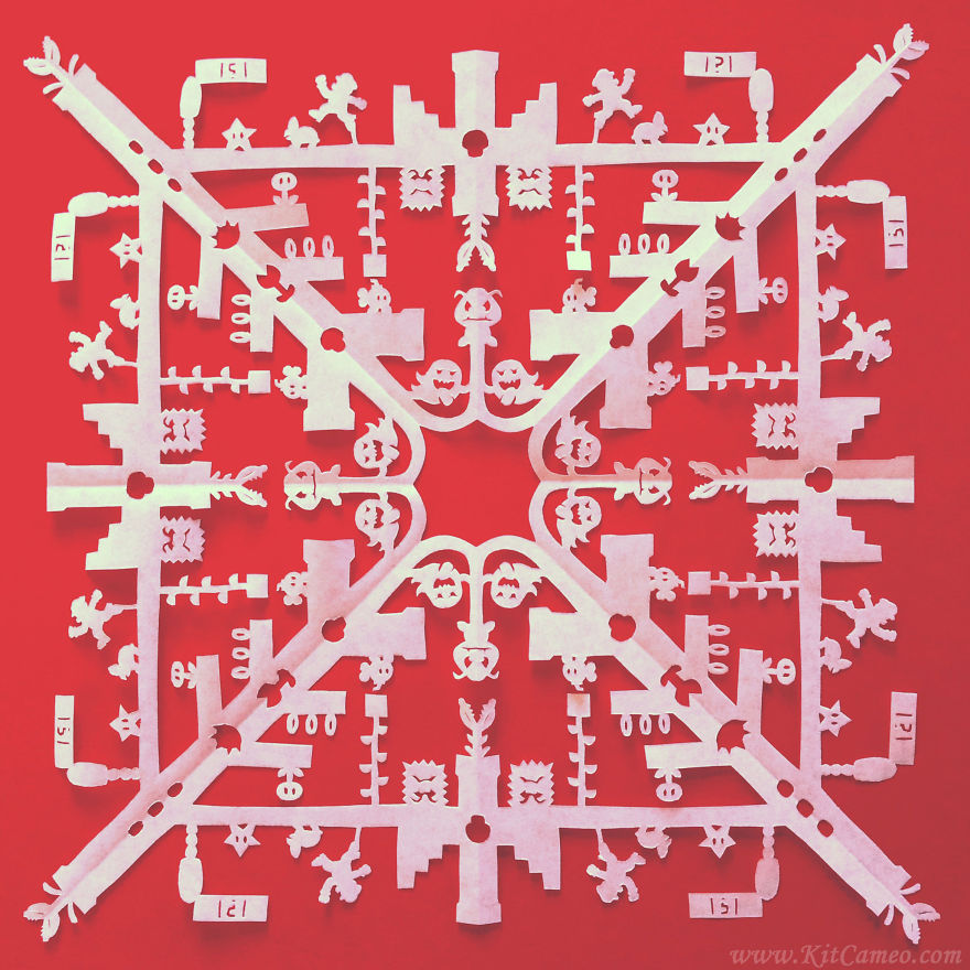 I Create Highly Detailed Pop Culture Themed Paper Cut Snowflakes