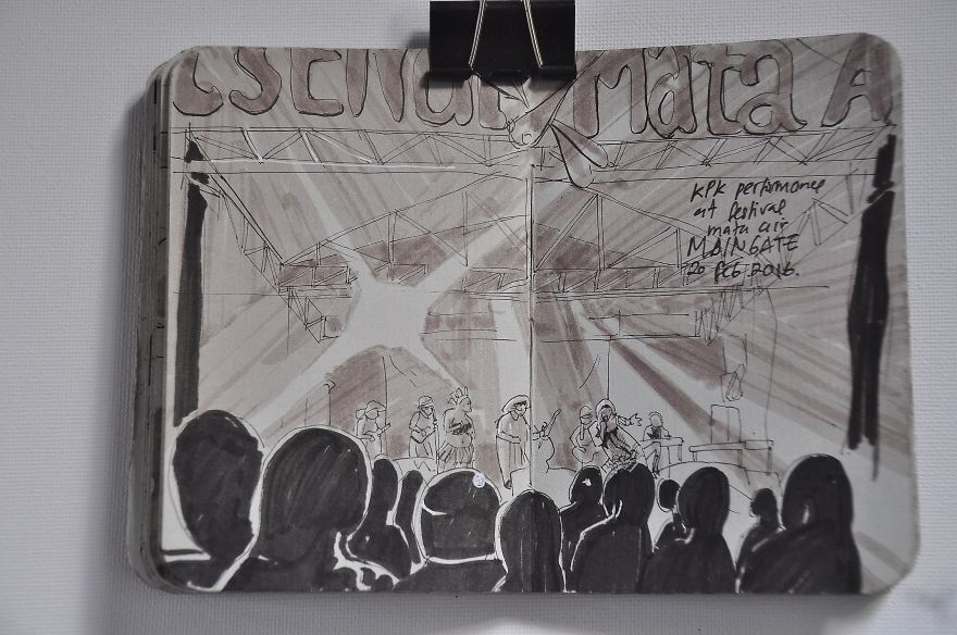 I Draw The Happiness Of Having Friends Instead Of Taking Photos To Help Me Battle My Depression