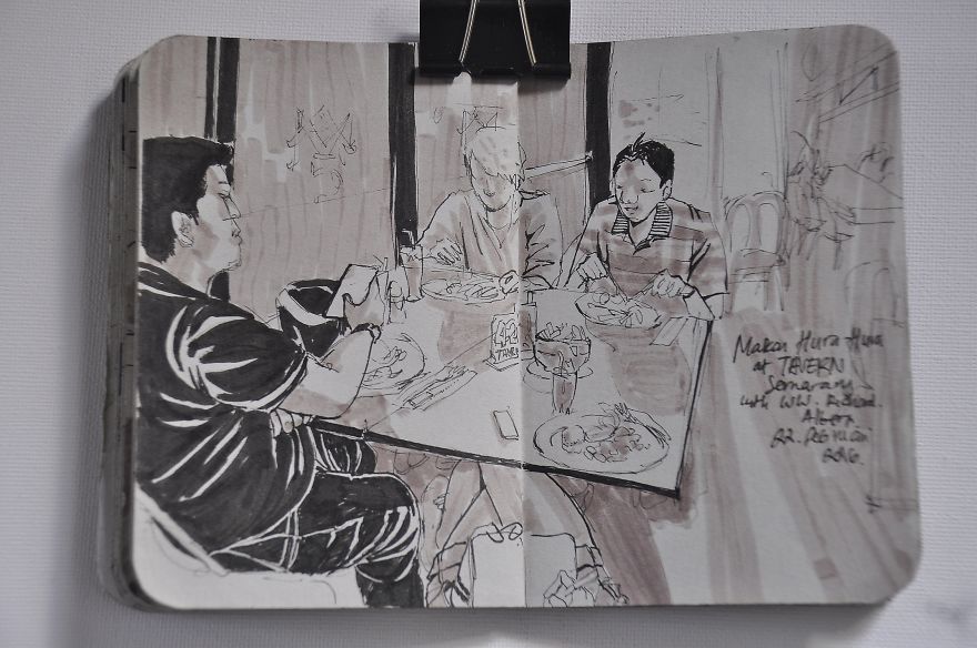 I Draw The Happiness Of Having Friends Instead Of Taking Photos To Help Me Battle My Depression