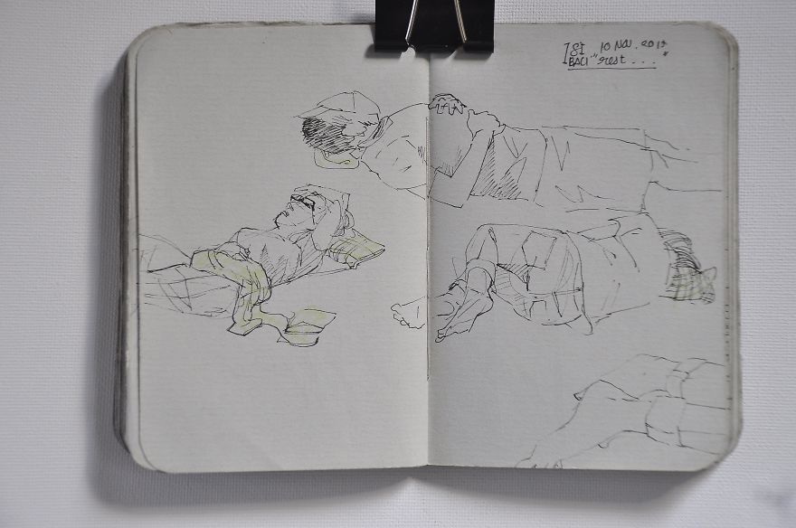 I Draw The Happiness Of Having Friends Instead Of Taking Photos To Help Me Battle My Depression