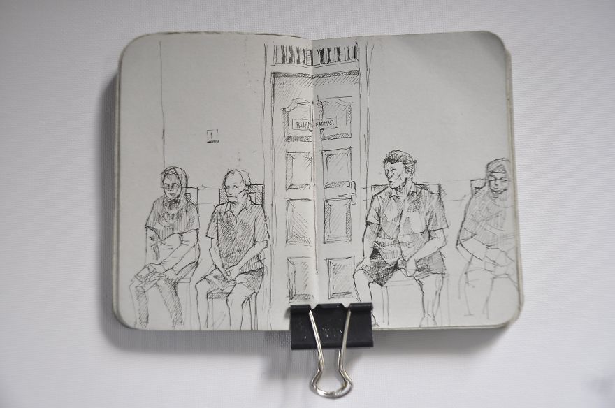 I Draw The Happiness Of Having Friends Instead Of Taking Photos To Help Me Battle My Depression