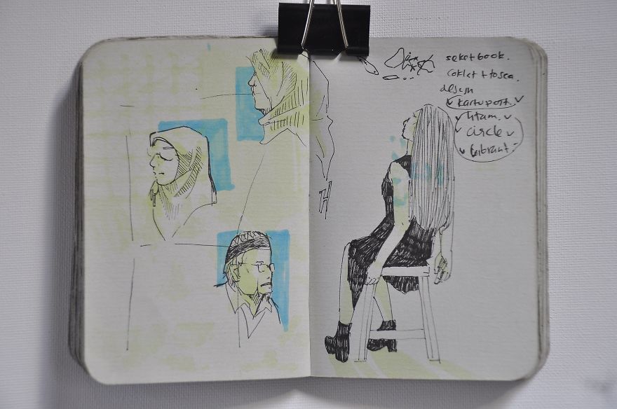 I Draw The Happiness Of Having Friends Instead Of Taking Photos To Help Me Battle My Depression I Draw The Happiness Of Having Friends Instead Of Taking Photos To Help Me Battle My Depression