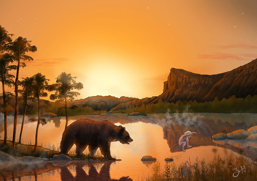 I Draw My Daugther Befriending The Wild In Her Imaginary World I Draw My Daugther Befriending The Wild In Her Imaginary World