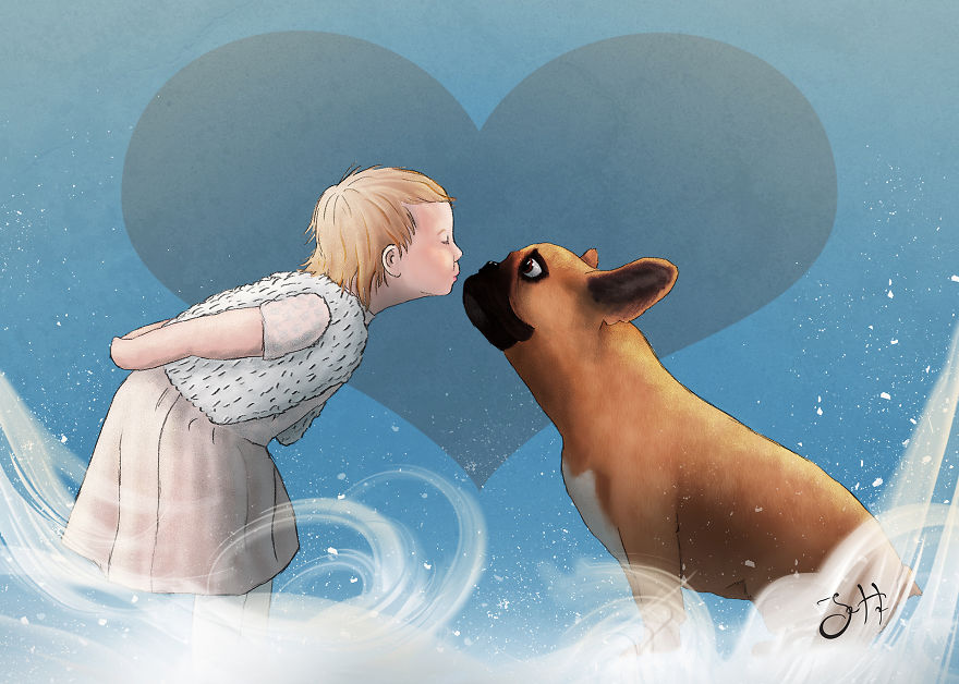 I Draw My Daugther Befriending The Wild In Her Imaginary World I Draw My Daugther Befriending The Wild In Her Imaginary World