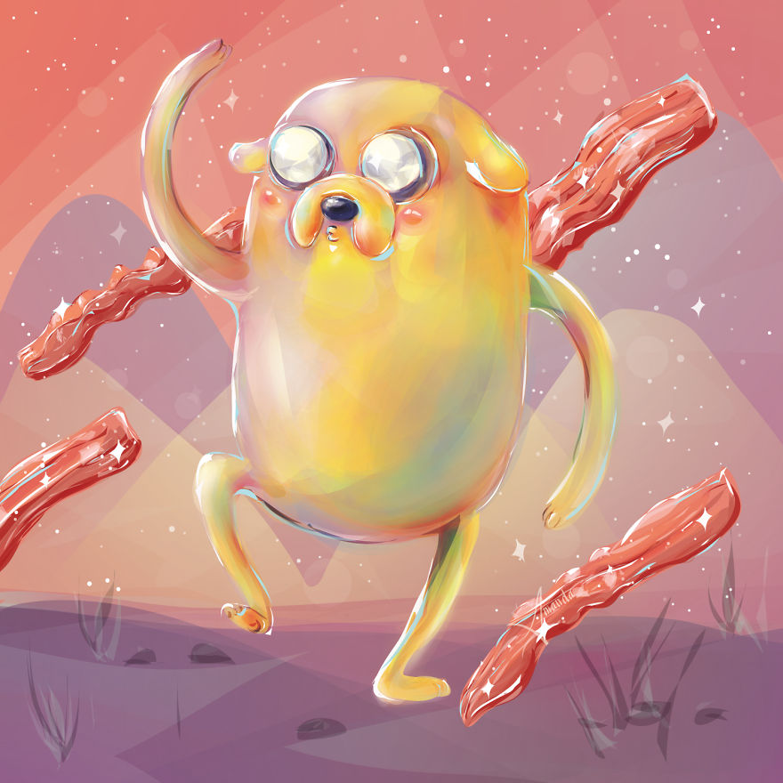 Mathematical! I Drew Adventure Time Characters In Adobe Illustrator