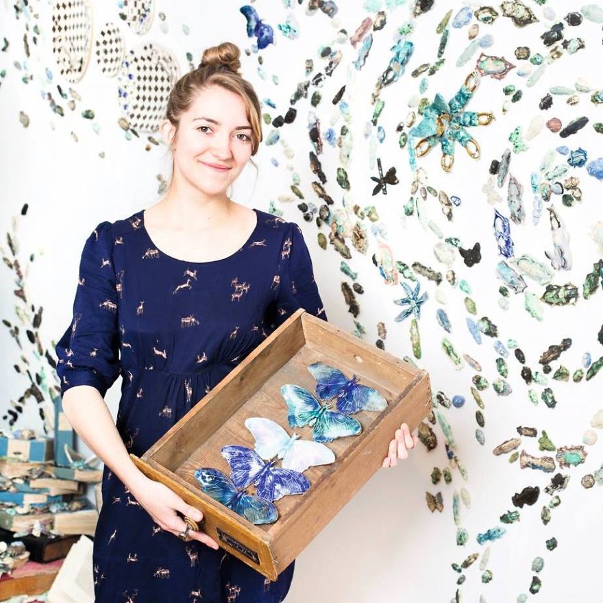 I Handmade 10,000 Ceramic Beetles To Crawl Across Gallery Walls