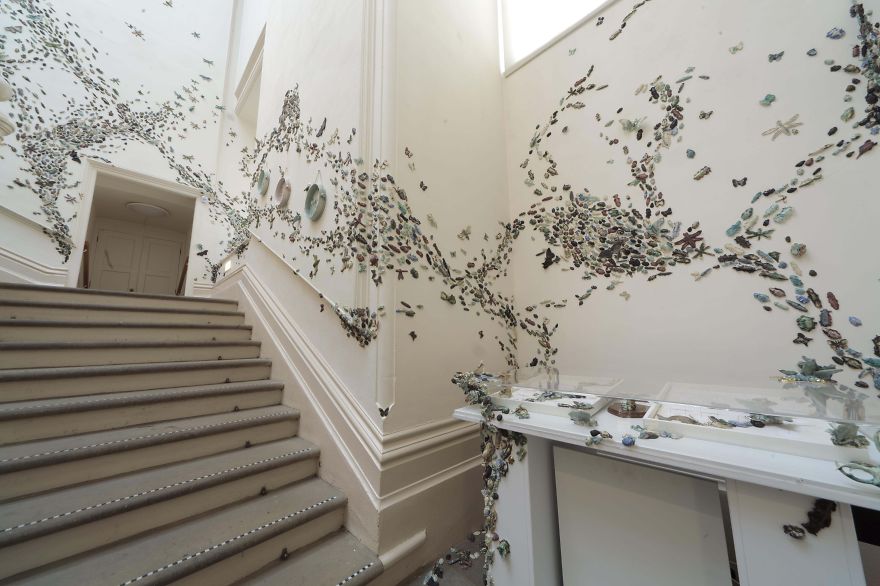 I Handmade 10,000 Ceramic Beetles To Crawl Across Gallery Walls I Handmade 10,000 Ceramic Beetles To Crawl Across Gallery Walls