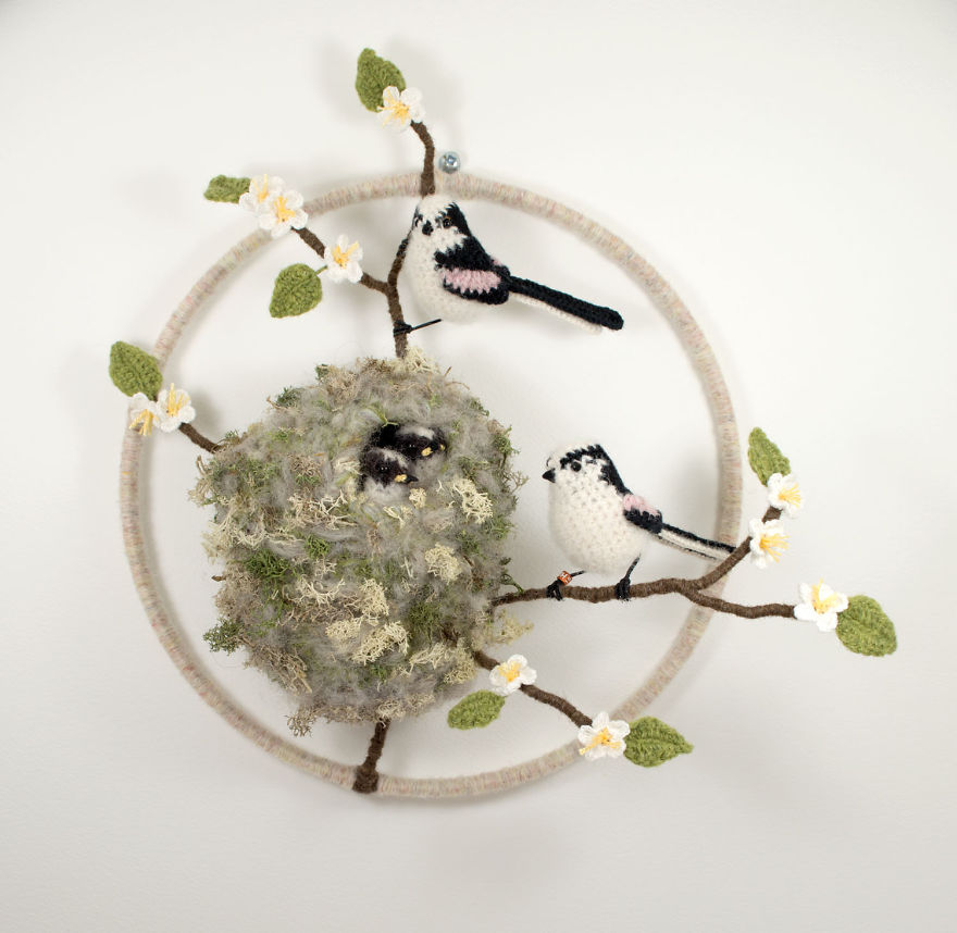 I Make Realistic Crocheted Birds Out Of Wool I Make Realistic Crocheted Birds Out Of Wool