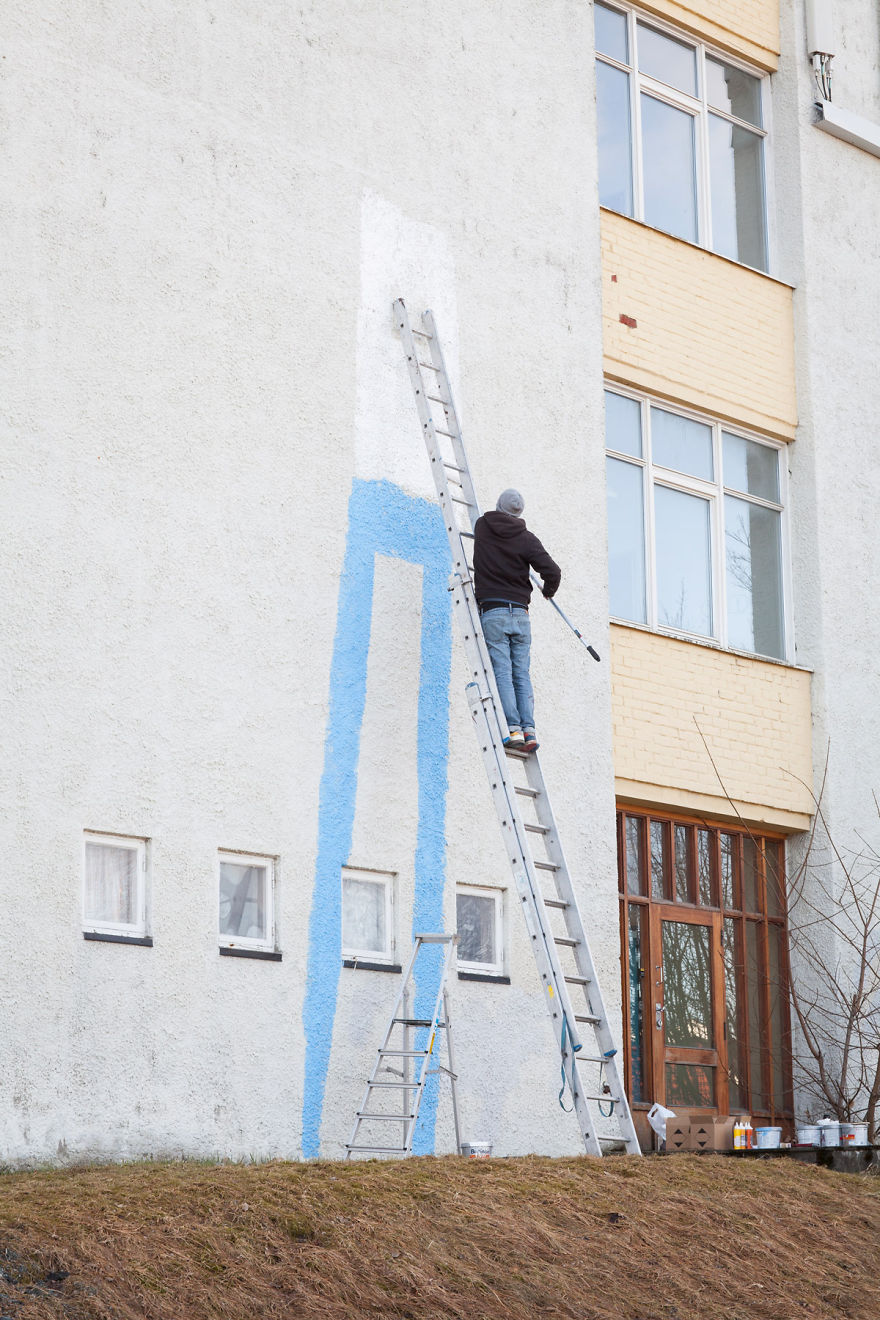 I Painted A Mural On A Soon To Be Demolished School To Honour Everyone Who Went There