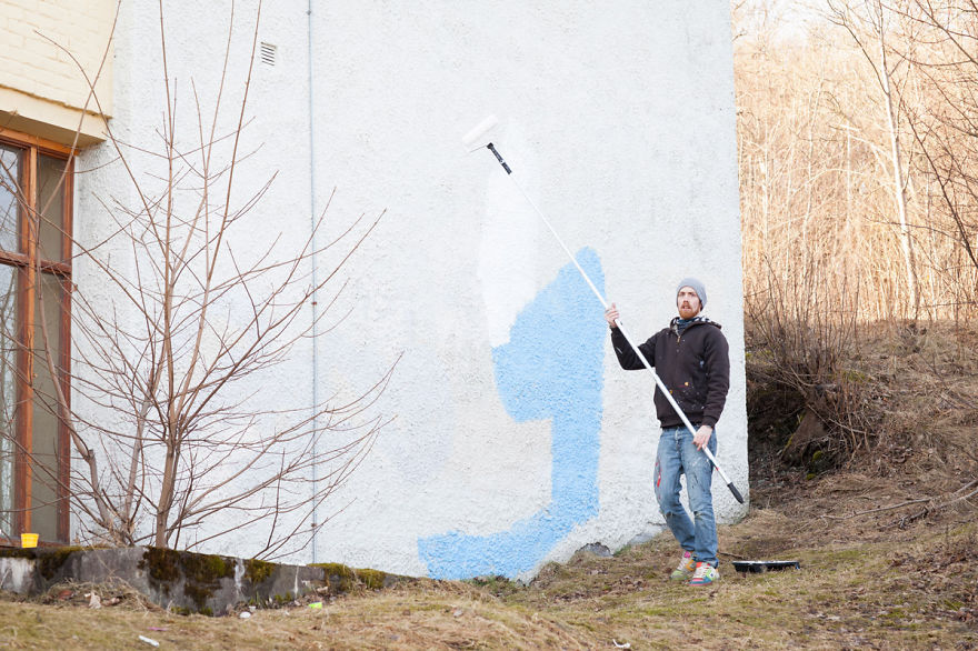 I Painted A Mural On A Soon To Be Demolished School To Honour Everyone Who Went There