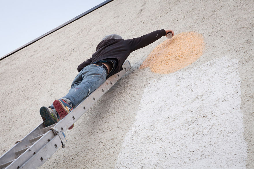 I Painted A Mural On A Soon To Be Demolished School To Honour Everyone Who Went There