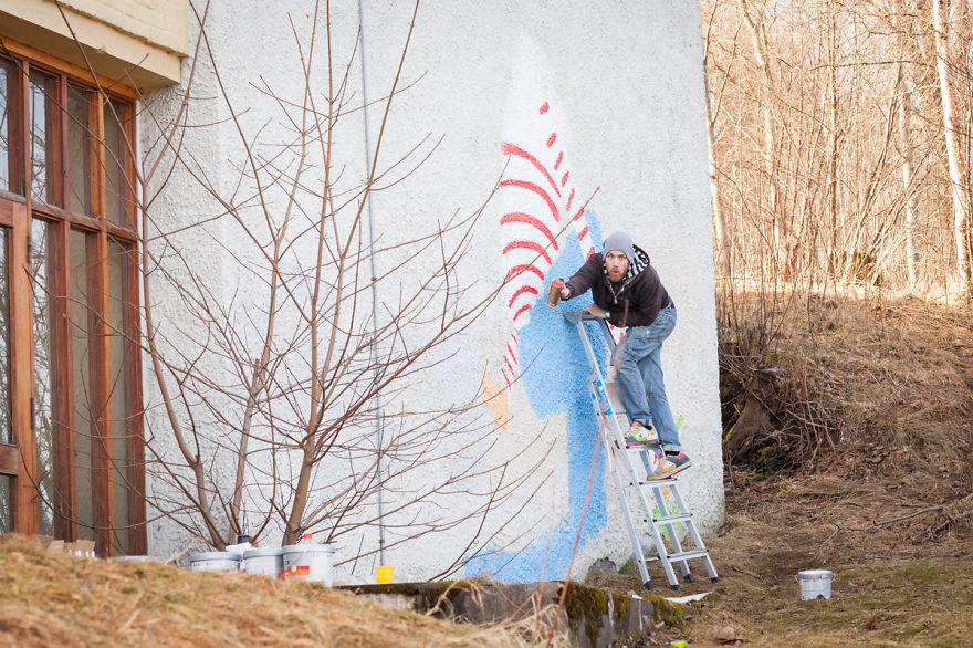 I Painted A Mural On A Soon To Be Demolished School To Honour Everyone Who Went There