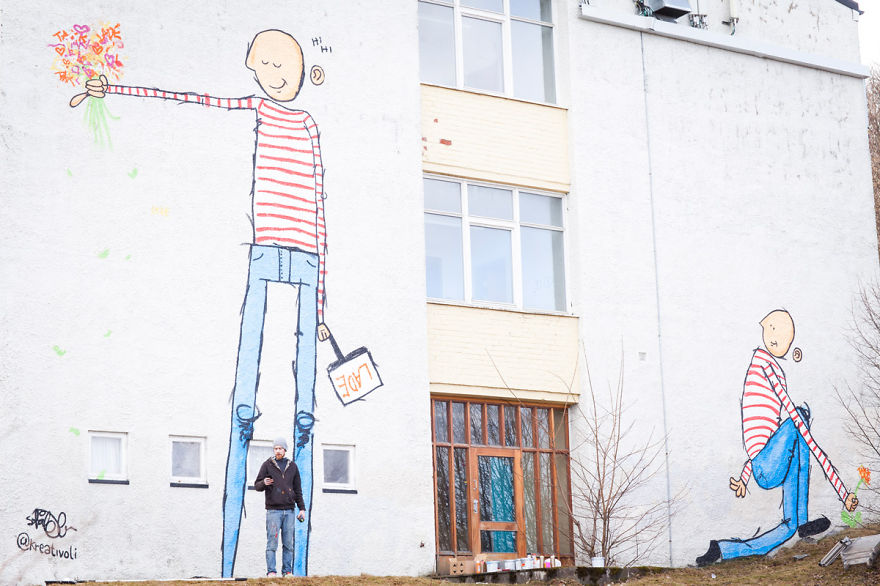 I Painted A Mural On A Soon To Be Demolished School To Honour Everyone Who Went There